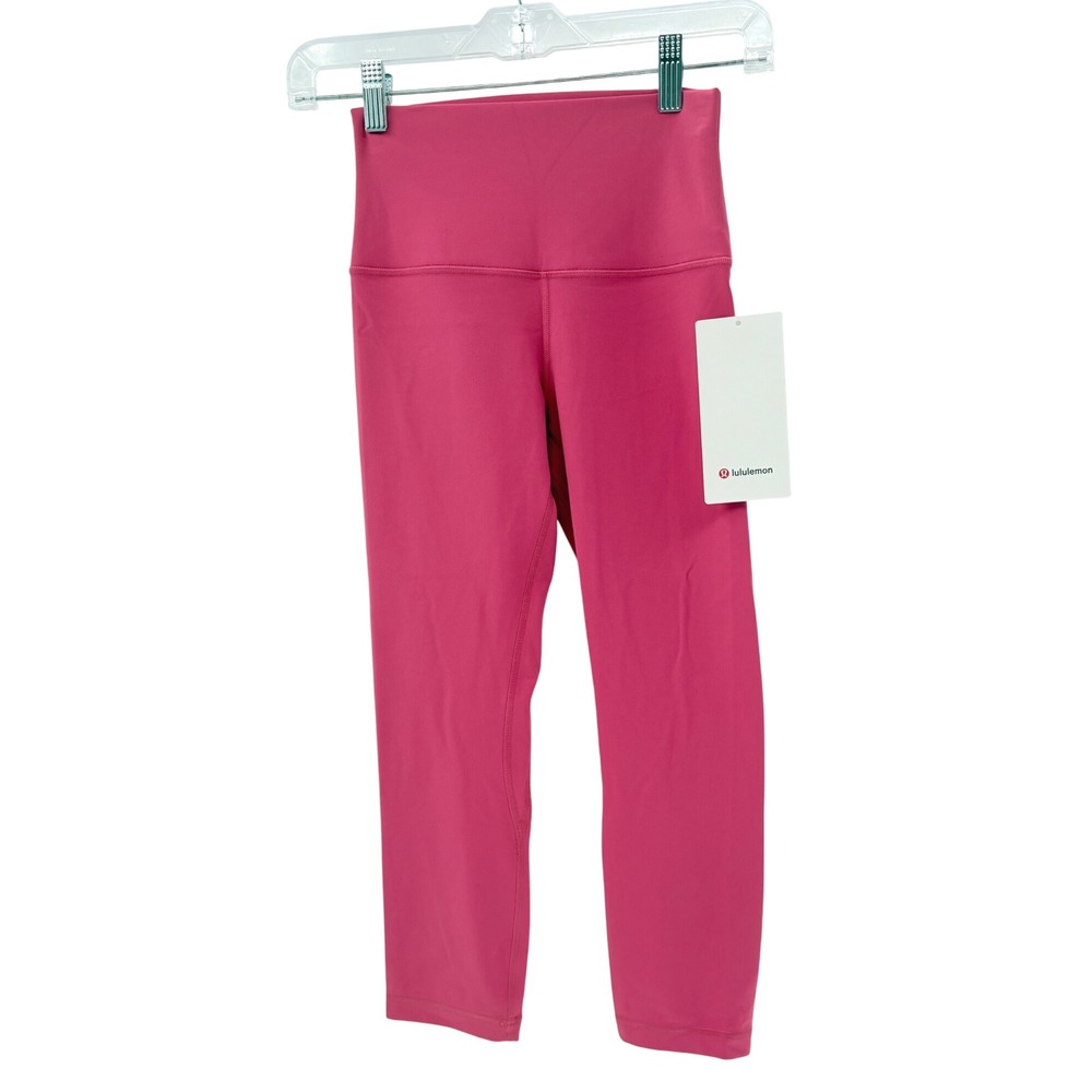 Lululemon Align Leggings Crop 21" Women 4 High Rise Raspberry Coulis Pink New